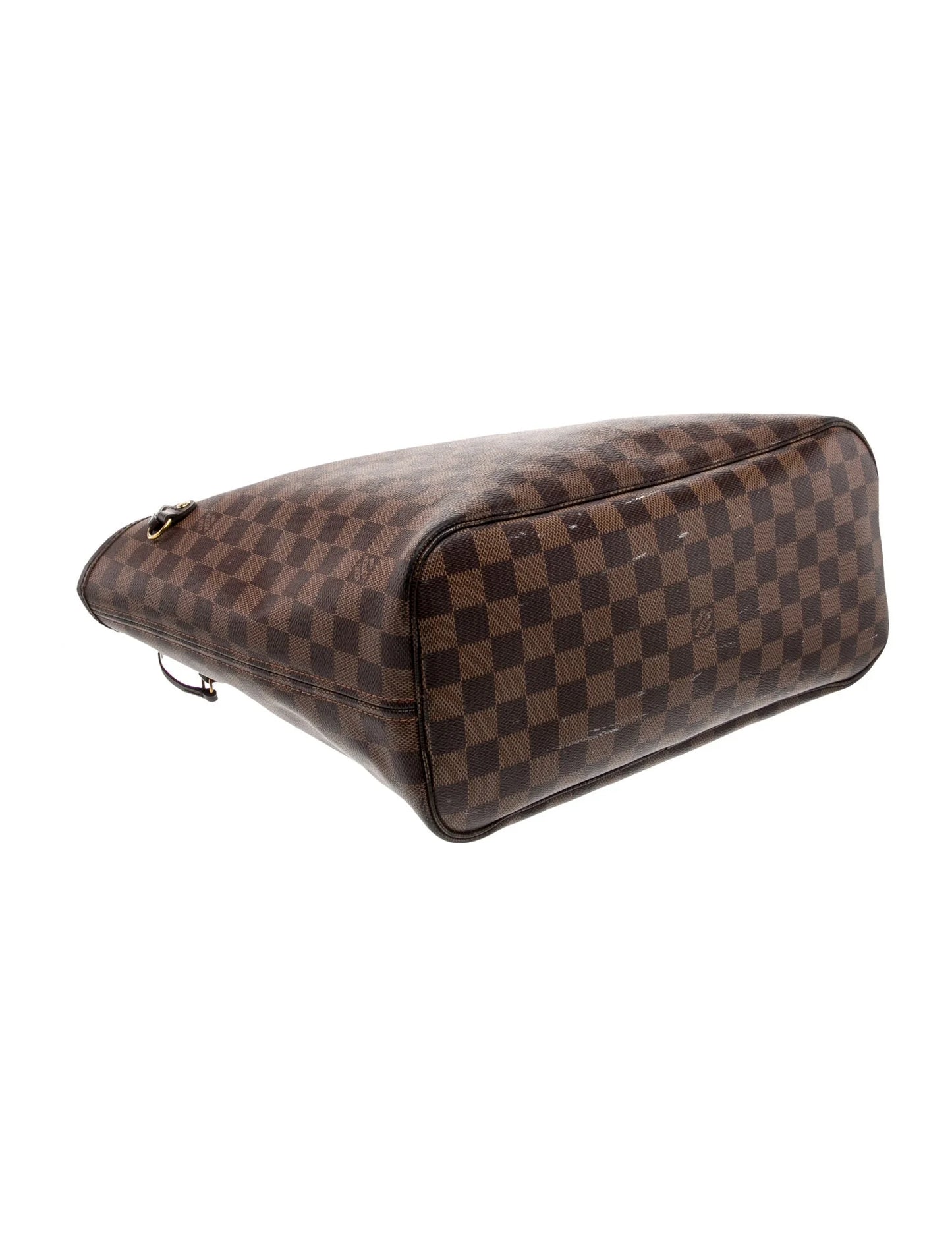 $2240 Louis Vuitton Damier Ebene Neverfull MM with Pouch
