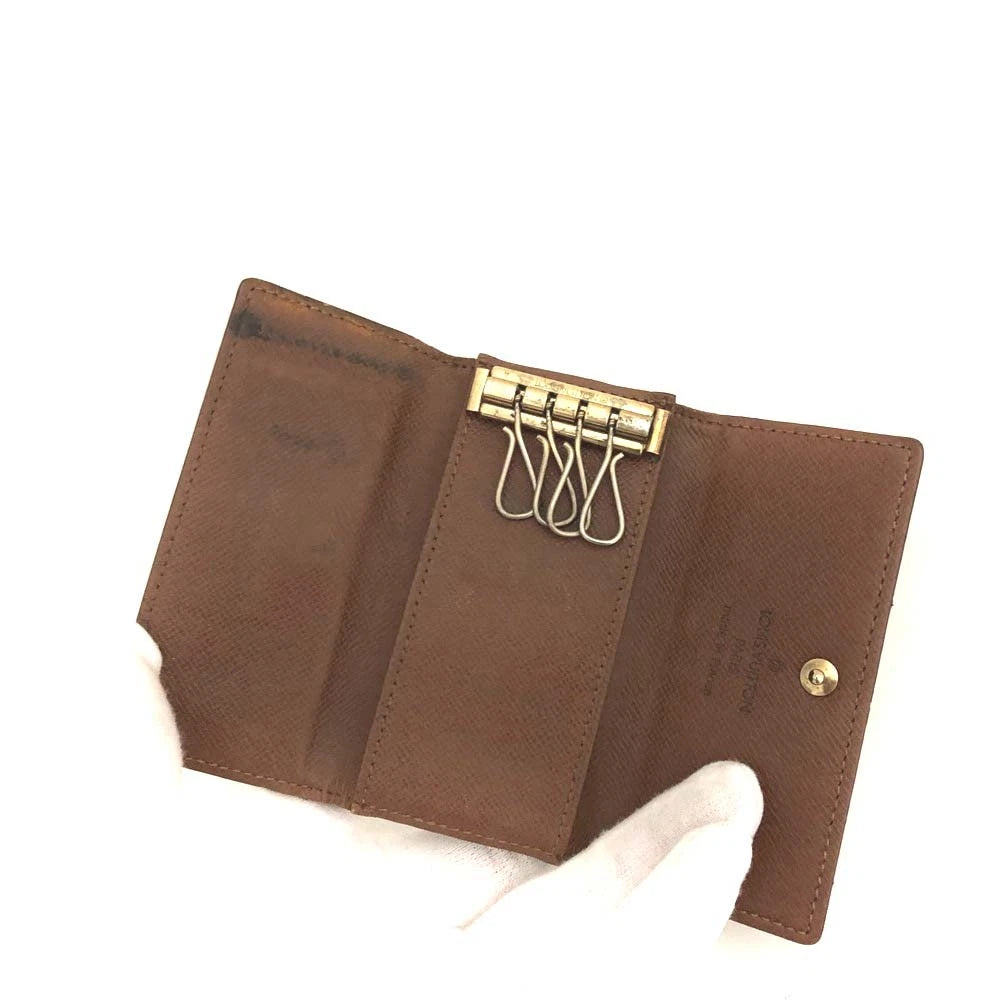 Louis Vuitton Monogram Multicles 4 Ring Key Case Brown TH0010
