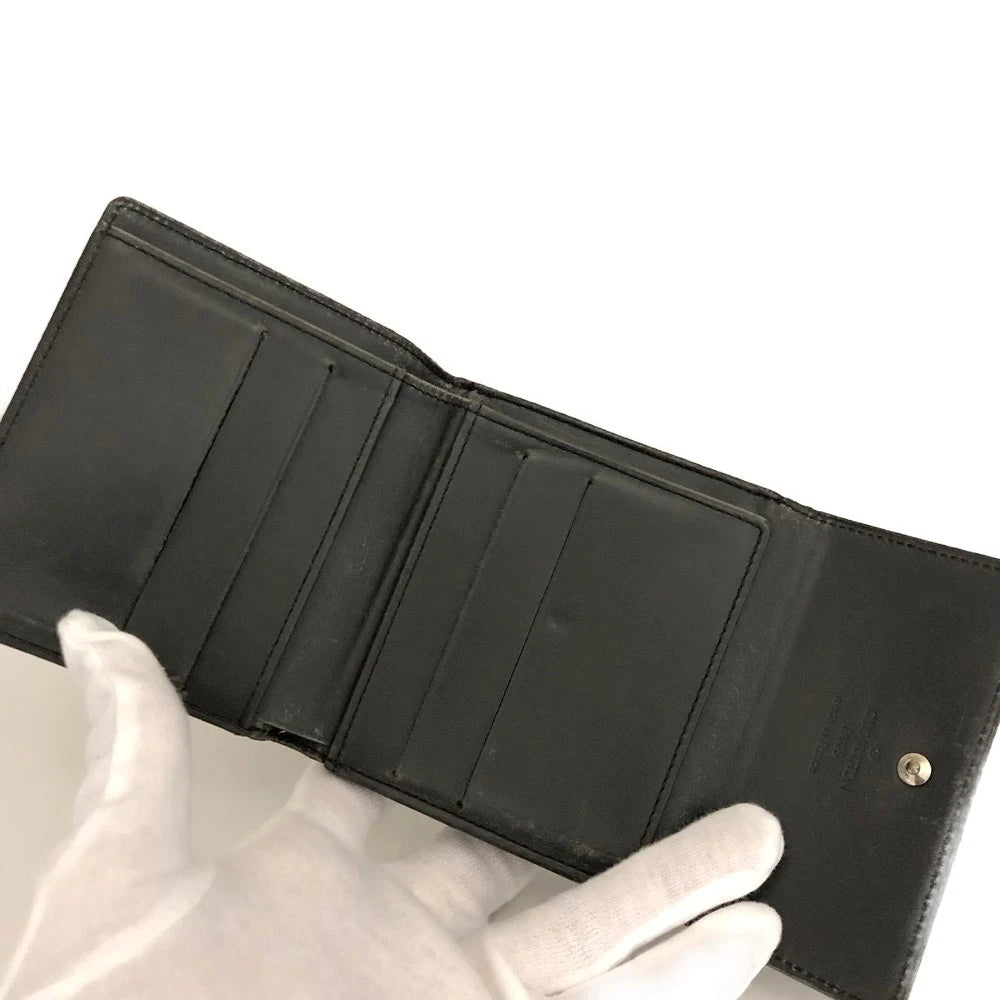 Louis Vuitton Monogram Mat Portefeiulle Elise Trifold Wallet Gray TH1002