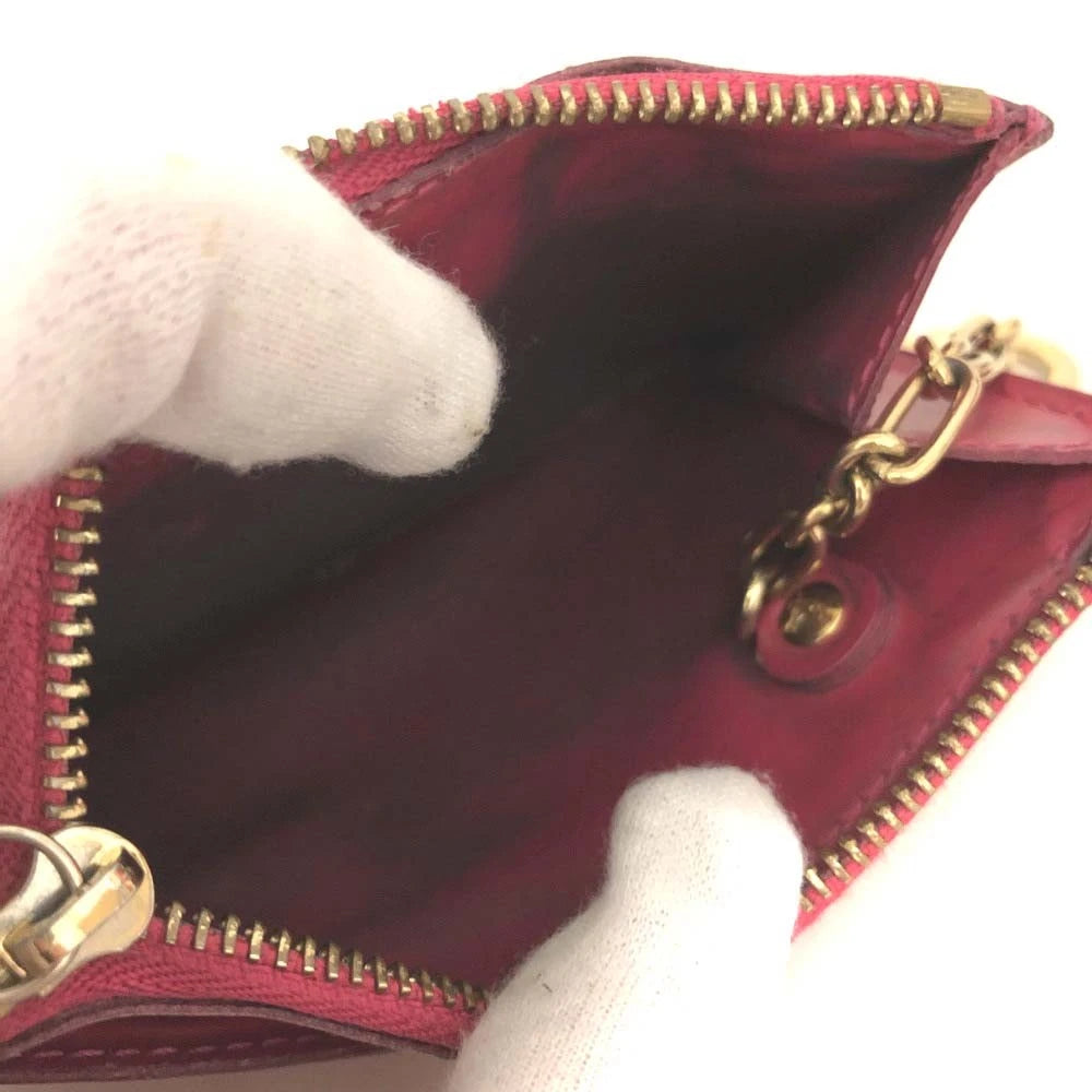 Louis Vuitton Monogram Vernis Pochette Cles NM Wallet Coin Purse CA5008