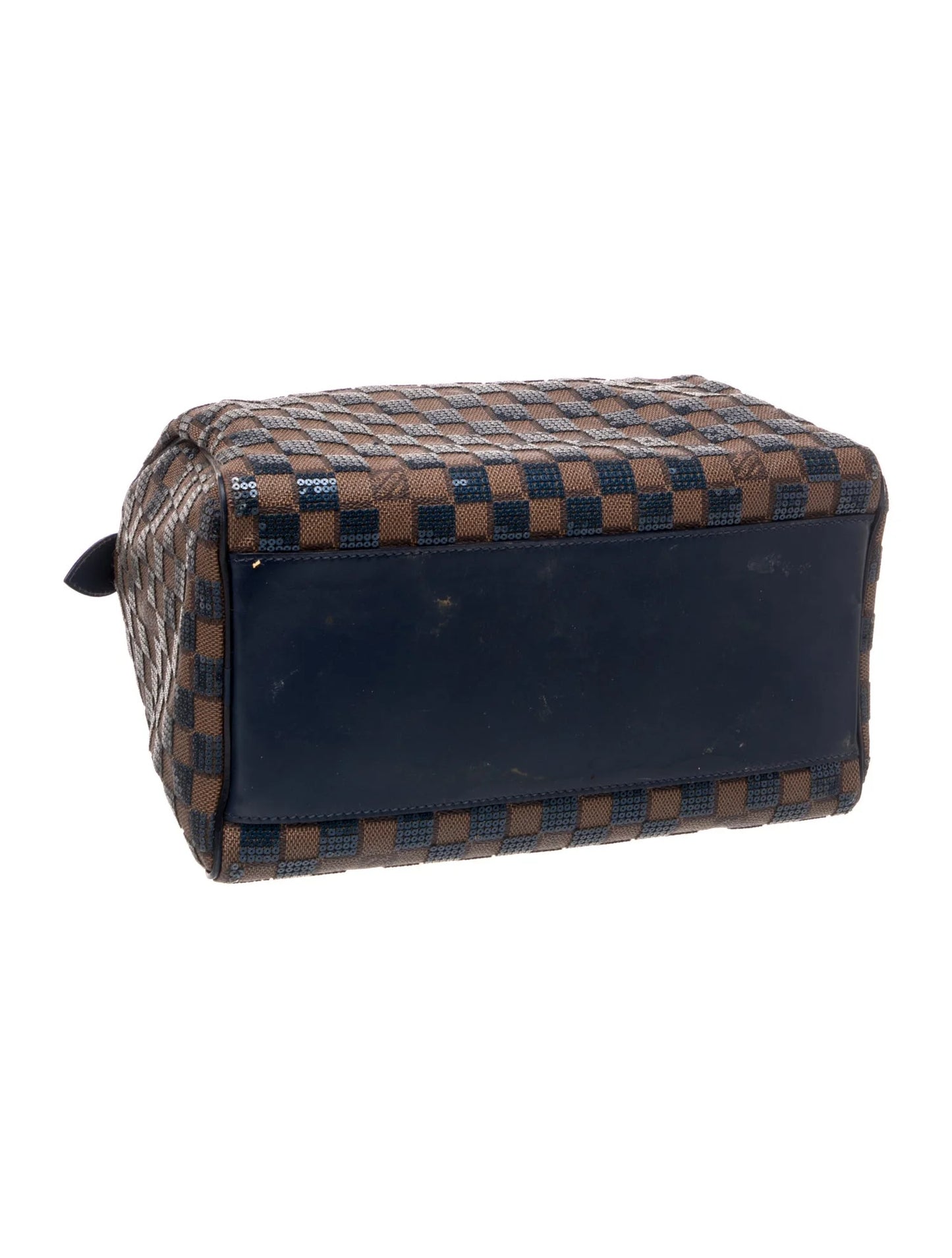 $2700 2013 Louis Vuitton Damier Paillettes Speedy 30 Blue SR2123
