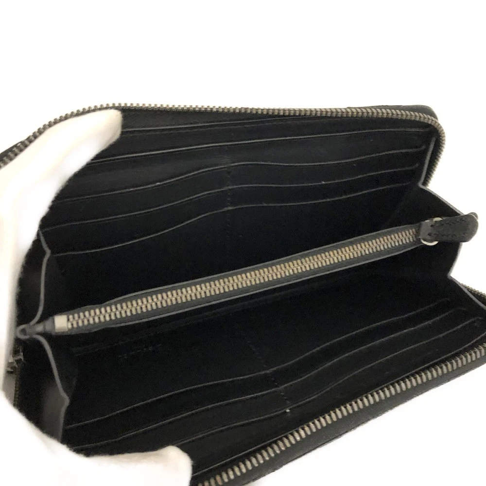 $1800 Berluti Calligraphy Itauba Long Zipped Wallet Venezia Calf Leather