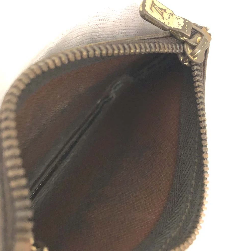 Louis Vuitton Monogram Pochette Cles Wallet Coin Purse Brown/3CH1116