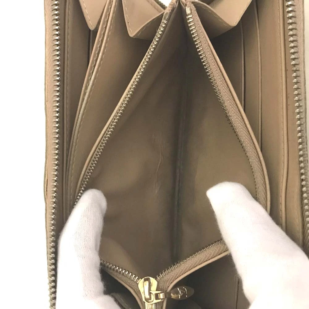 $1120 2006 Louis Vuitton Monogram Vernis Zippy Zip Around Long Wallet Noisette CA0066