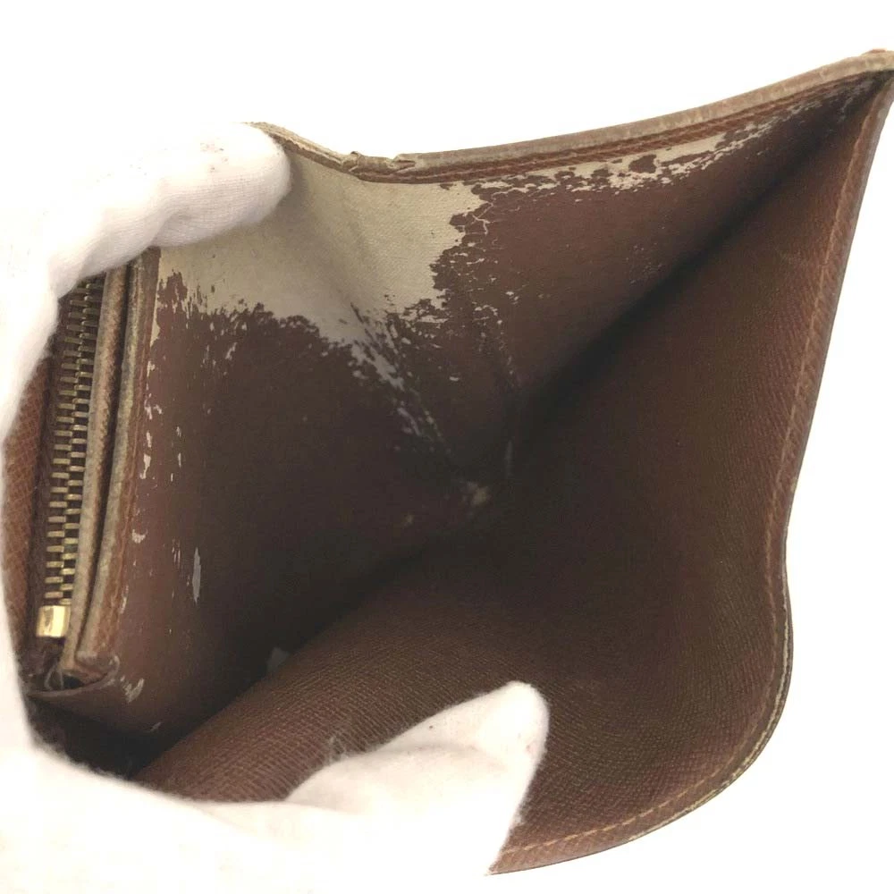 $560 1994 Louis Vuitton Monogram Porte Monnaie Billets Tresor Bifold Wallet RA0934