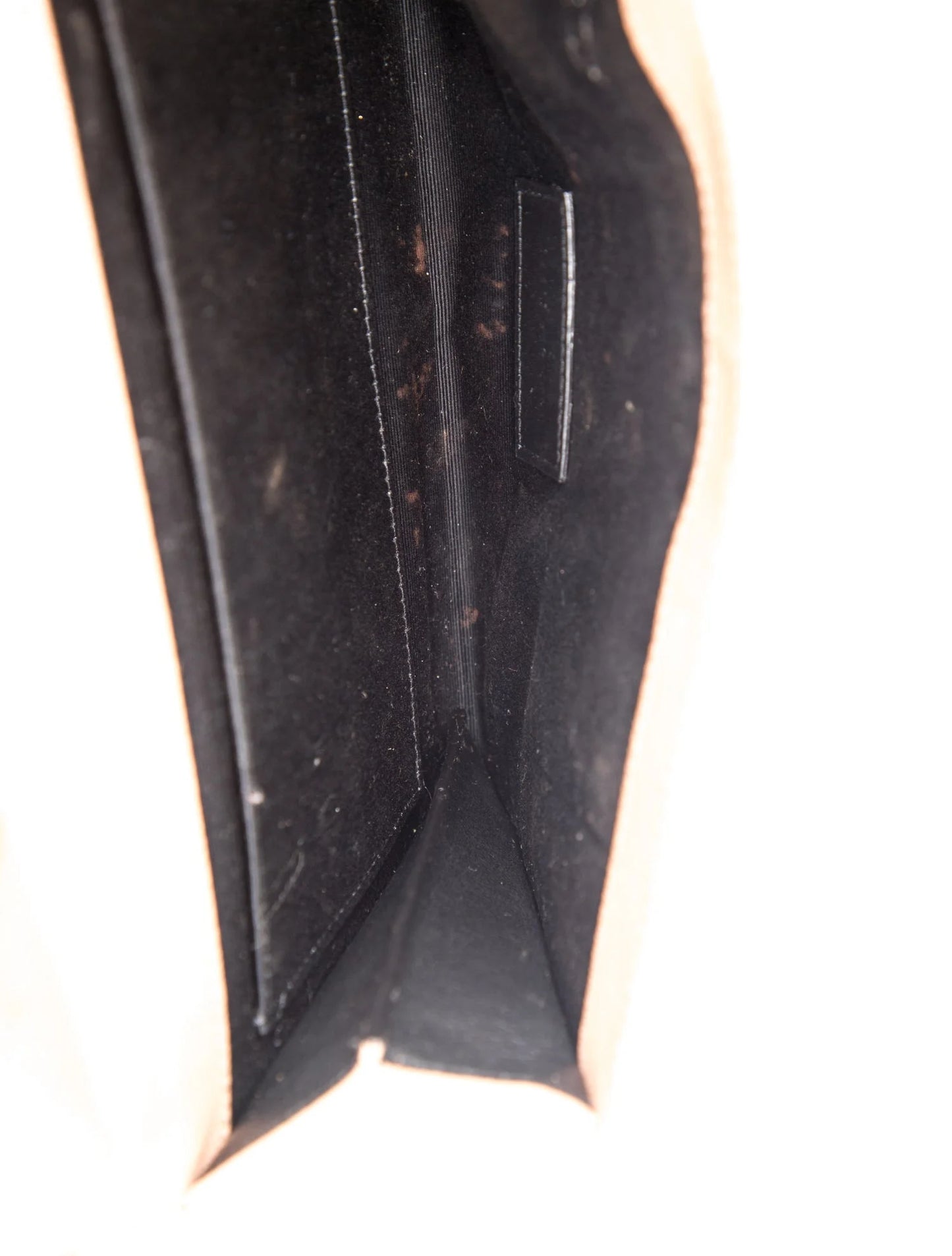 $850 2022 Saint Laurent Grain De Poudre Matelasse Chevron Monogram Envelope Clutch
