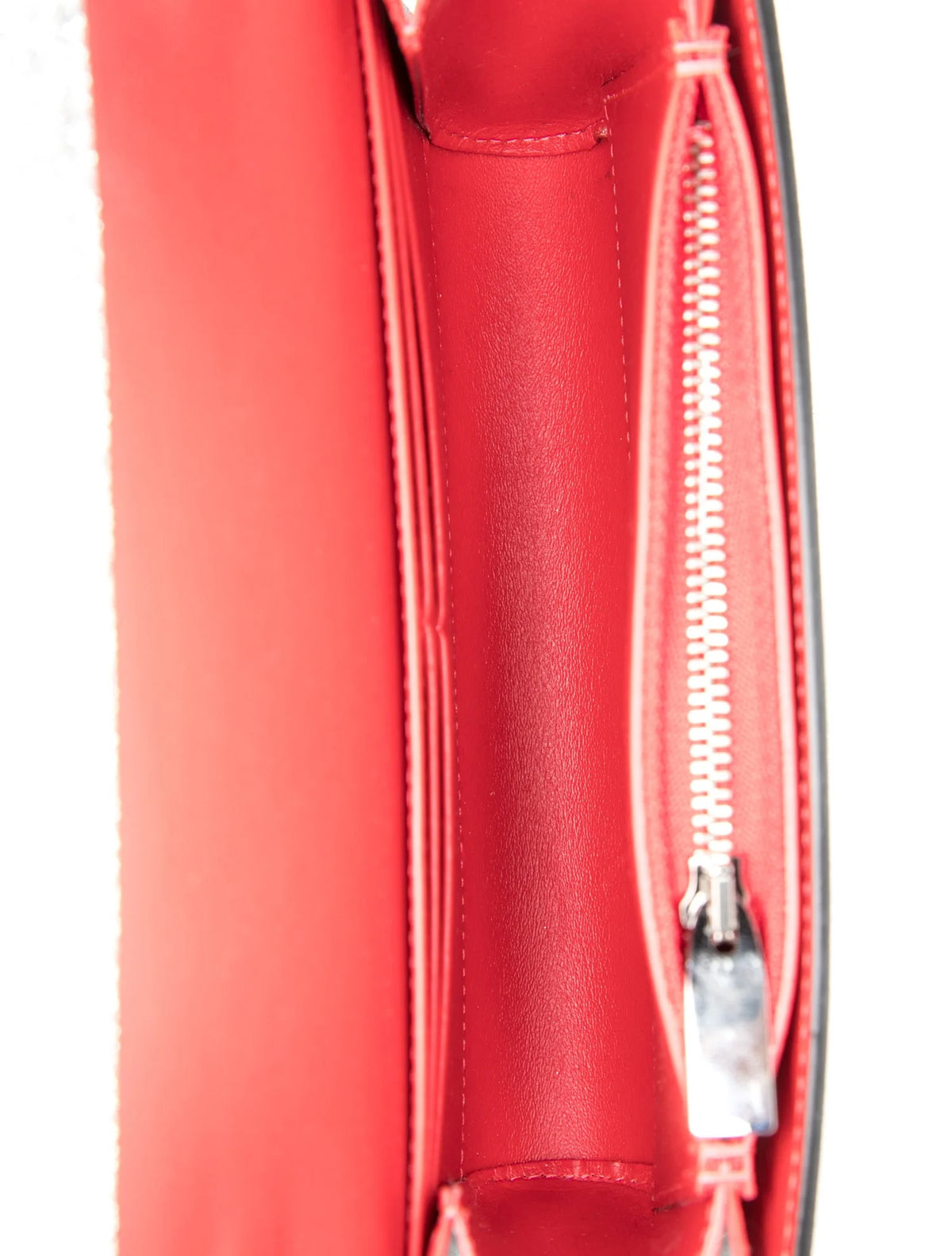 Christian Louboutin Glitter Calfskin Loubi54 Crossbody Clutch Silver 10021112