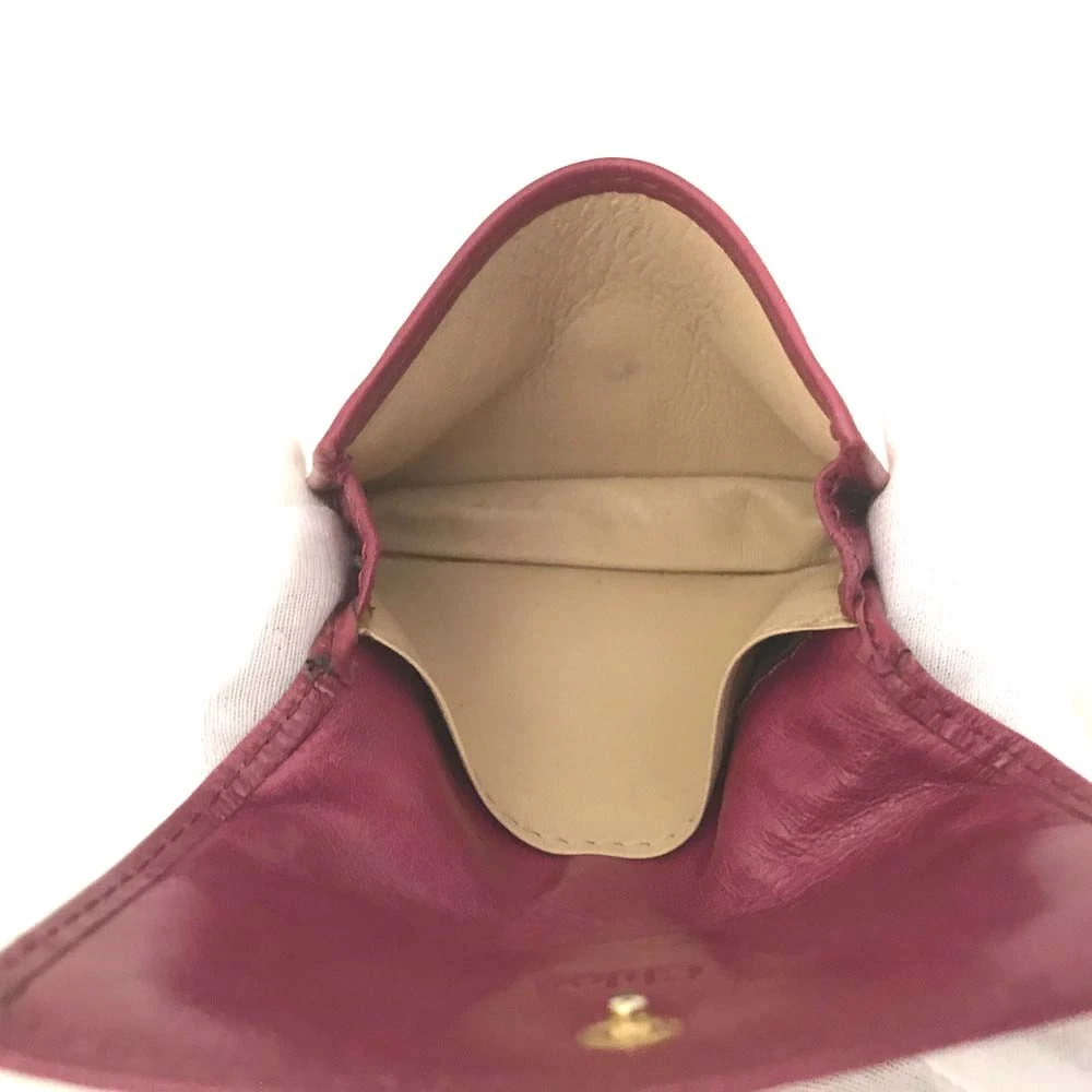 Chloe Bay Leather Card Case Pink