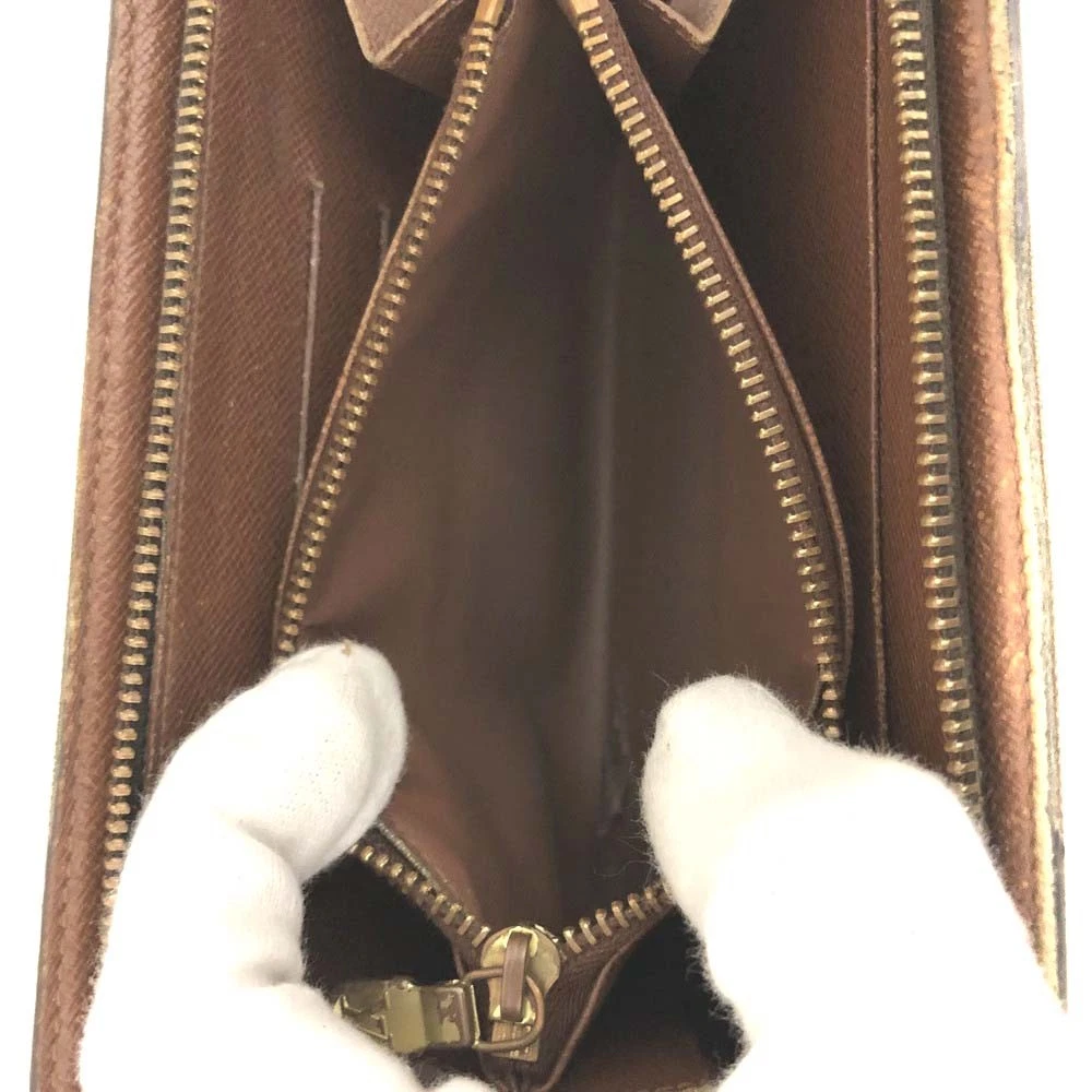 EGA Louis Vuitton Monogram Porte Monnaie Zippy Long Wallet Brown/3CH0321