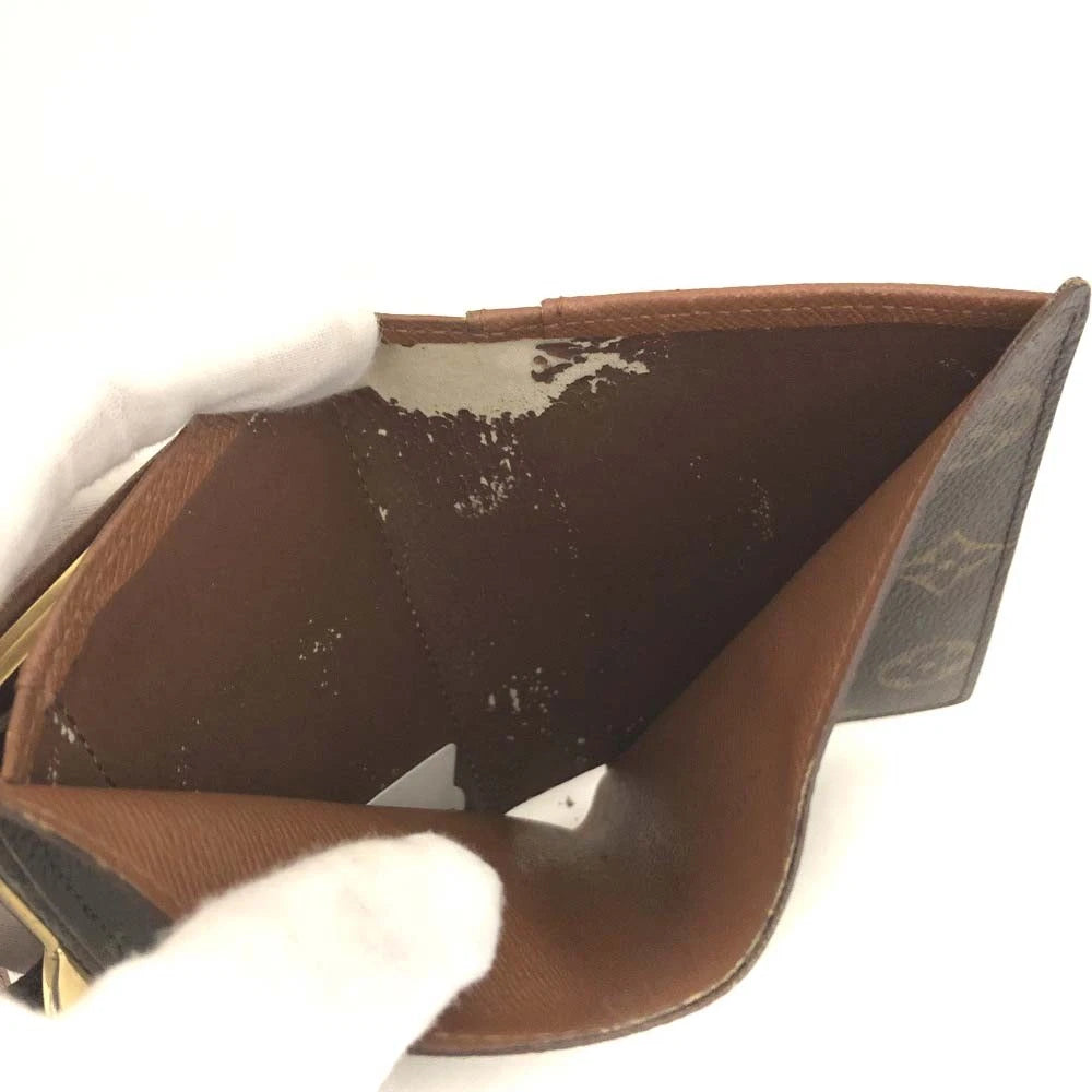 $750 1997 Louis Vuitton French Kisslock Monogram Compact Wallet MI0977