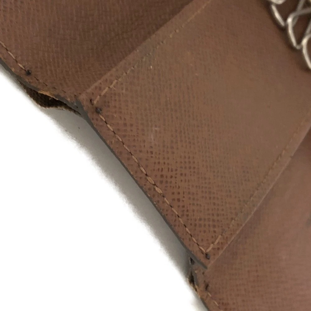 $345 Louis Vuitton Monogram Multicles 4 Ring Key Case Brown FL0092