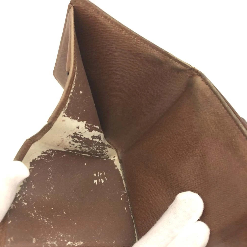 Louis Vuitton Monogram Portefeiulle Elise Trifold Wallet Brown TH0945