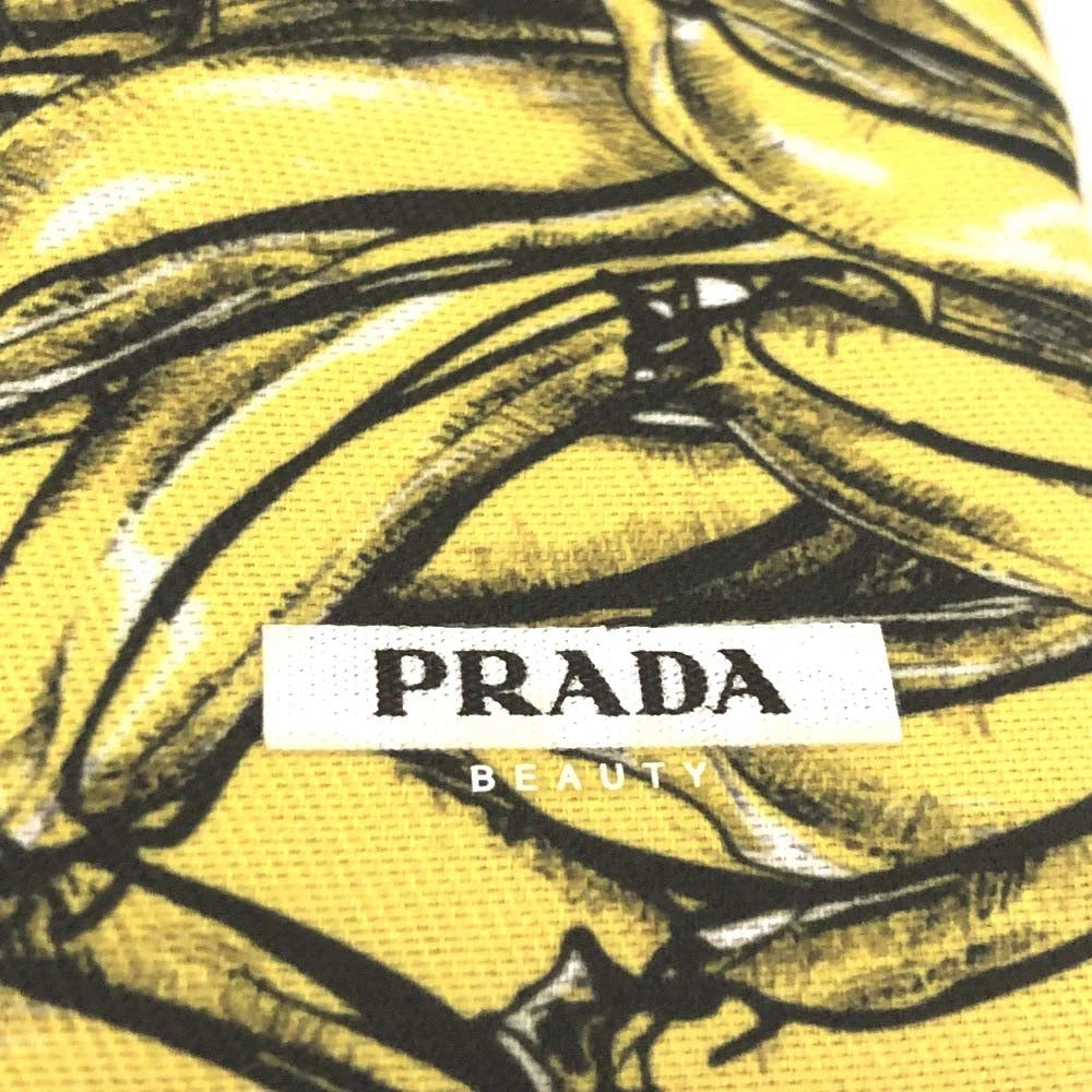 PRADA Logo Banana Motif Canvas Multi Case MultiColor