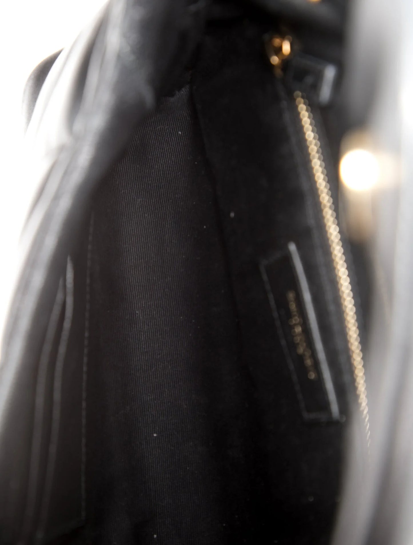 $2490 2022 Saint Laurent Lambskin Quilted Toy Loulou Puffer Monogram Chain Satchel Black