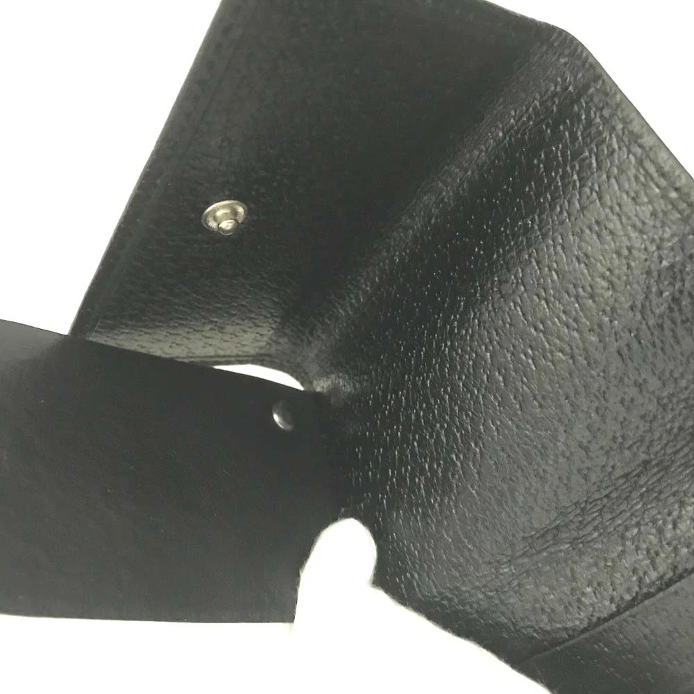 GUCCI G Logo Leather 6 Ring Key Case Black