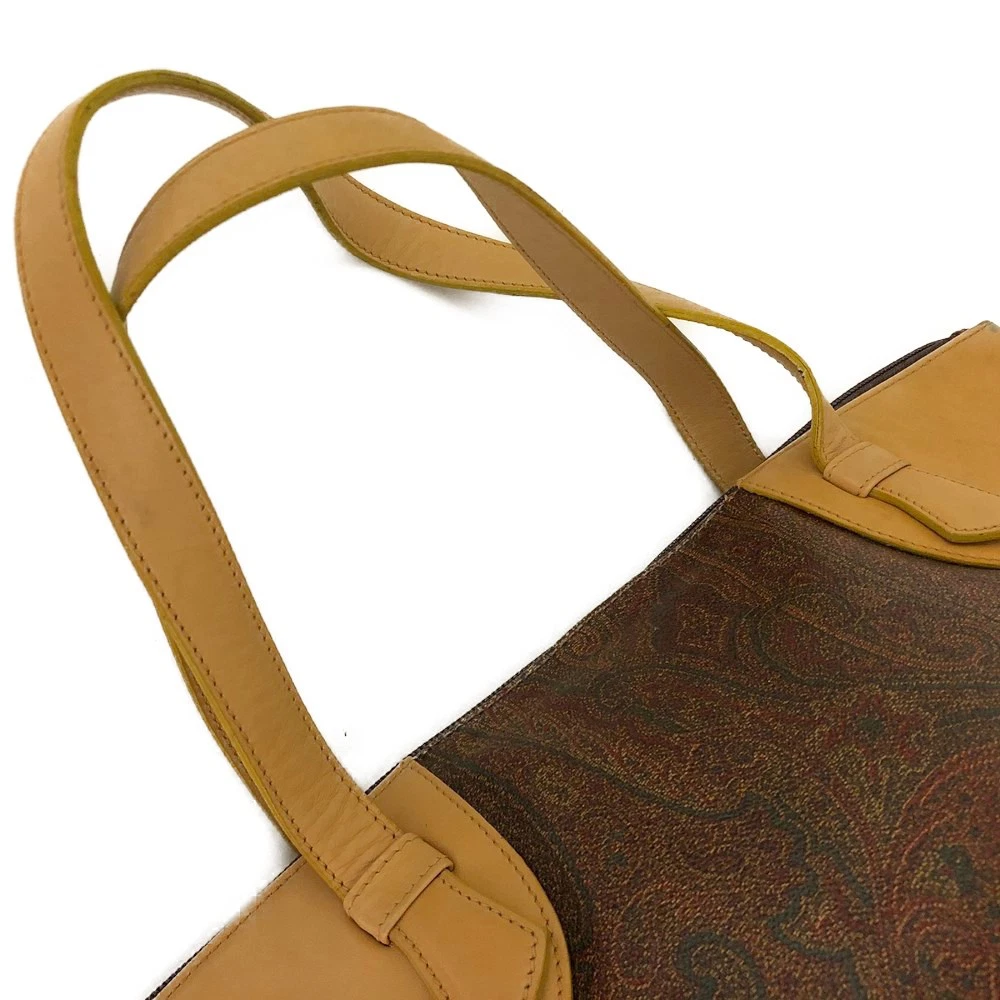 ETRO Paisley PVC Leather Tote Hand Bag MultiColor/6CH0863