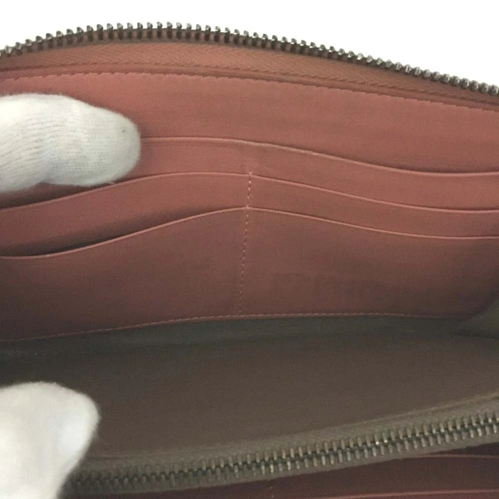 $980 Bottega Veneta Intrecciato Lambskin Zip Around Wallet Pink