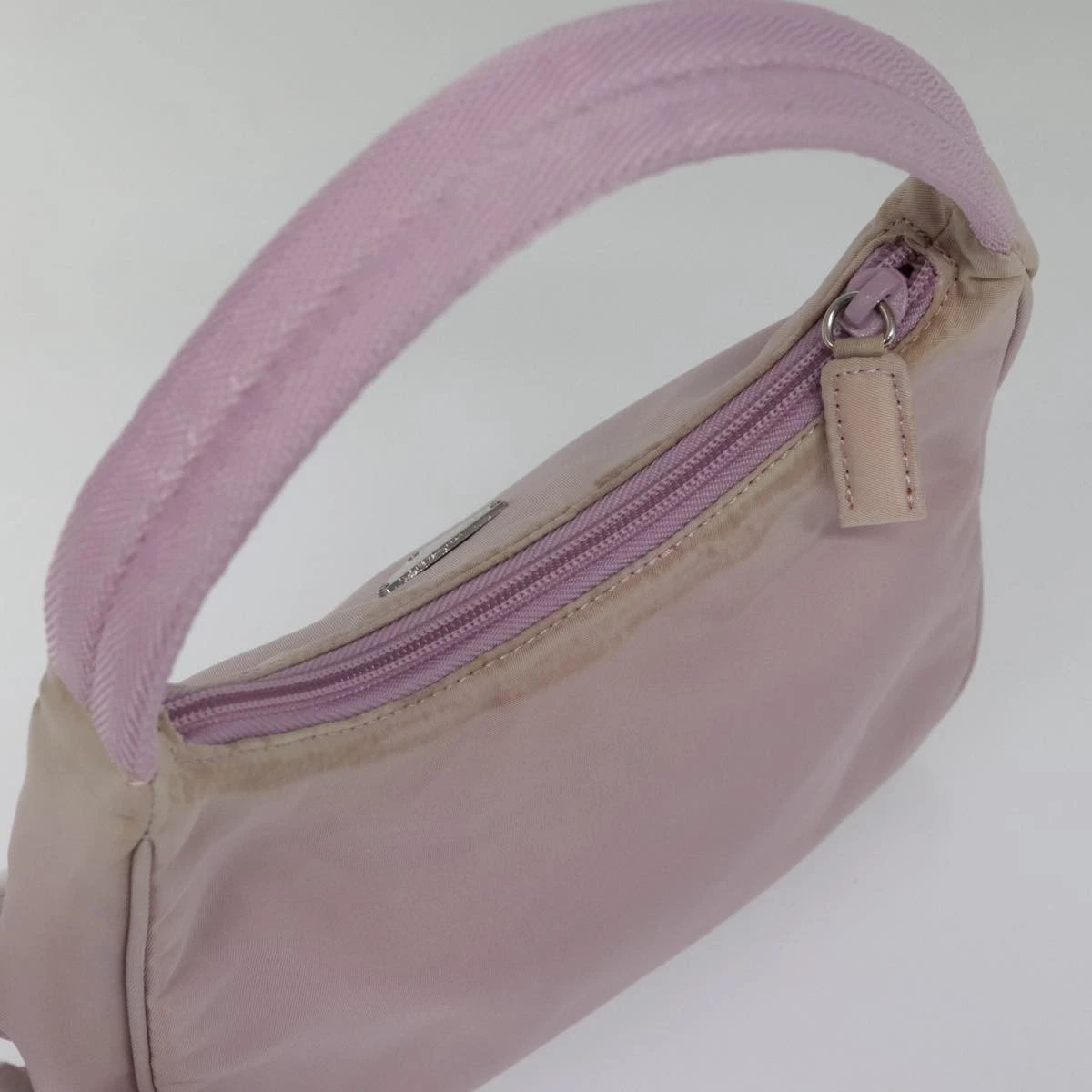 $1320 PRADA Tessuto Nylon Hobo Mini Pink Lilac