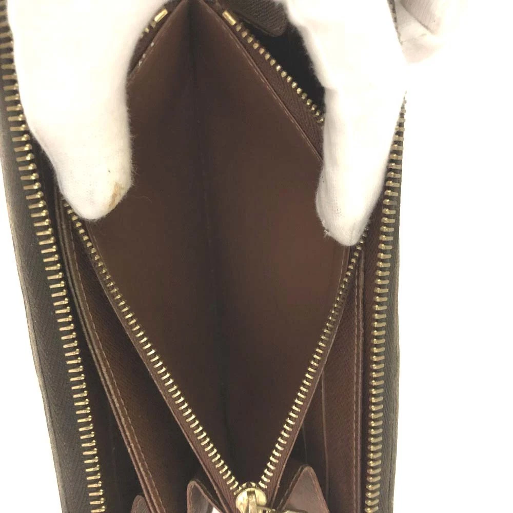EGA Louis Vuitton Monogram Zippy Zip Around Long Wallet Purse Brown/3CH0320