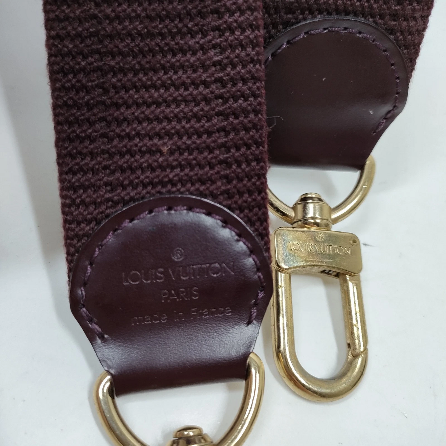 $600 Louis Vuitton LV Shoulder Strap Bordeaux Fabric