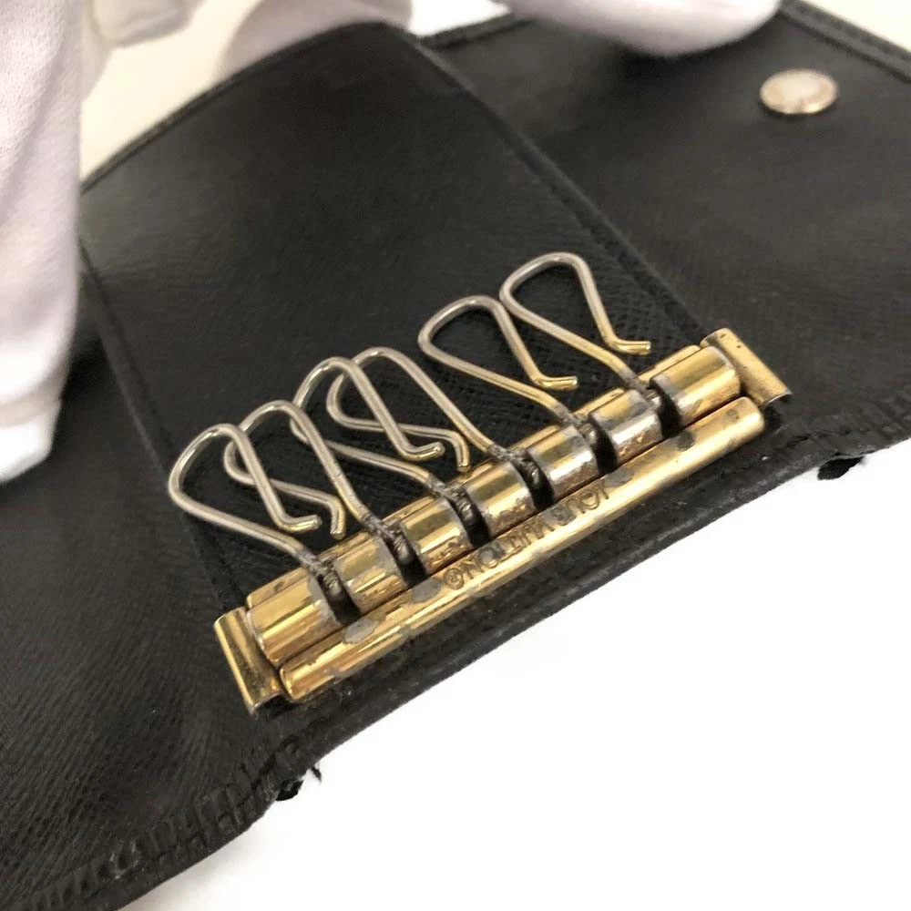 $445 Louis Vuitton Epi Multicles Leather 6 Ring Key Case Black CA0014