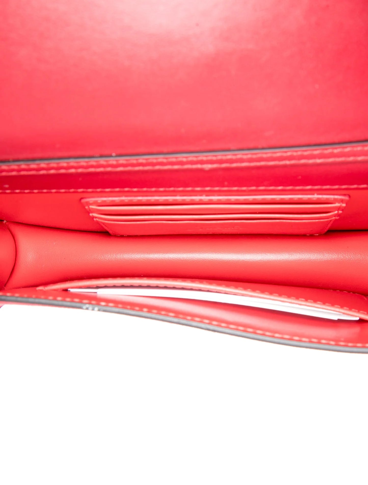 $1290 Christian Louboutin Loubi54 Clutch Red Suede Polka Dot Print