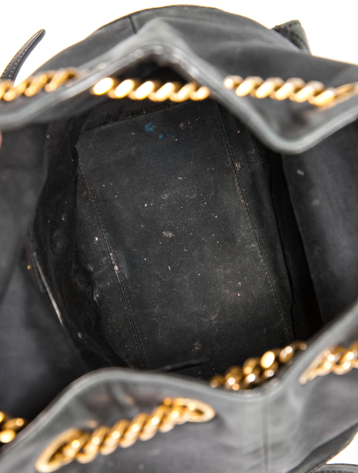 $2850 Saint Laurent Lambskin Matelasse Monogram Joe Backpack Black 10021113