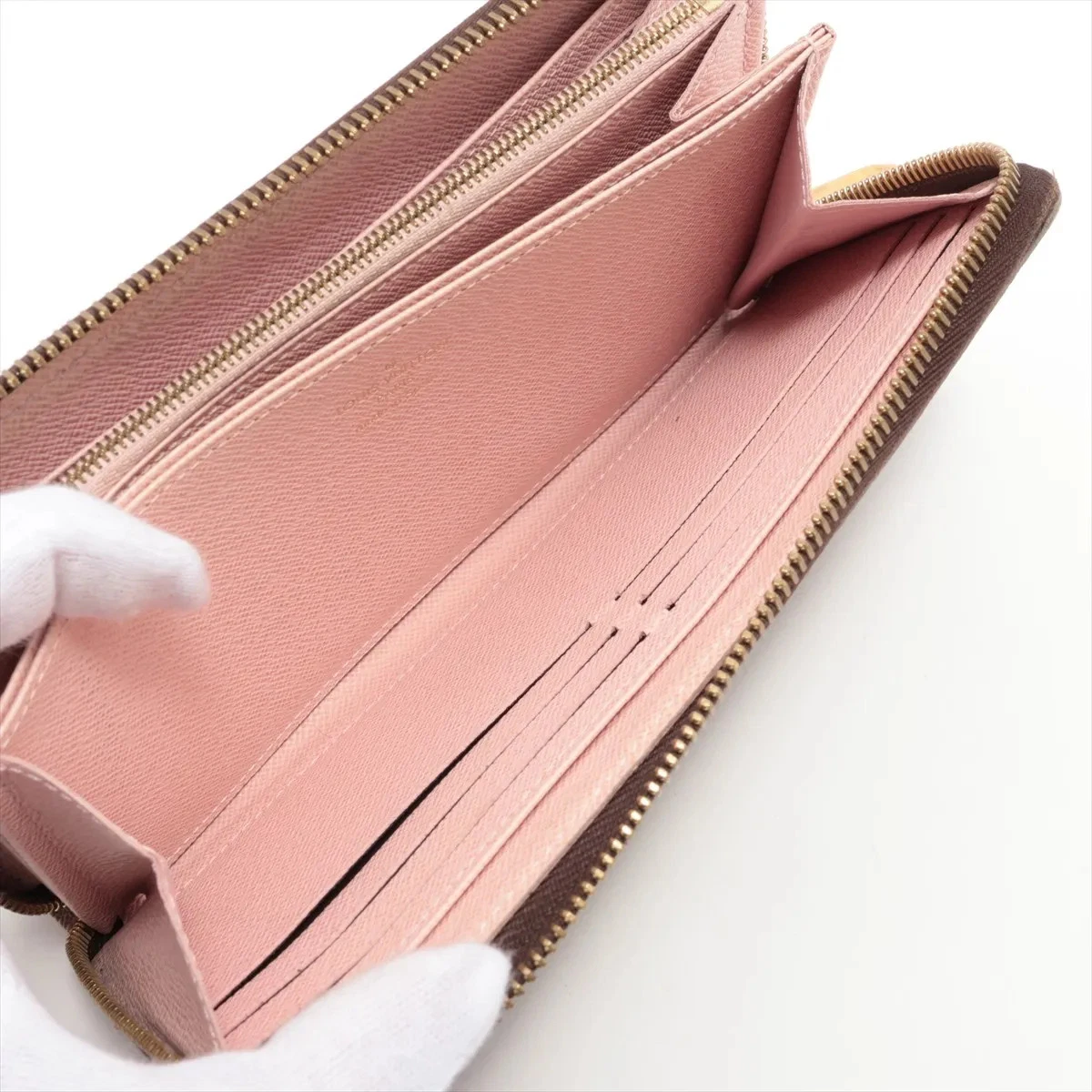 $915 Louis Vuitton Monogram Zippy Wallet Rose Ballerine CA0176