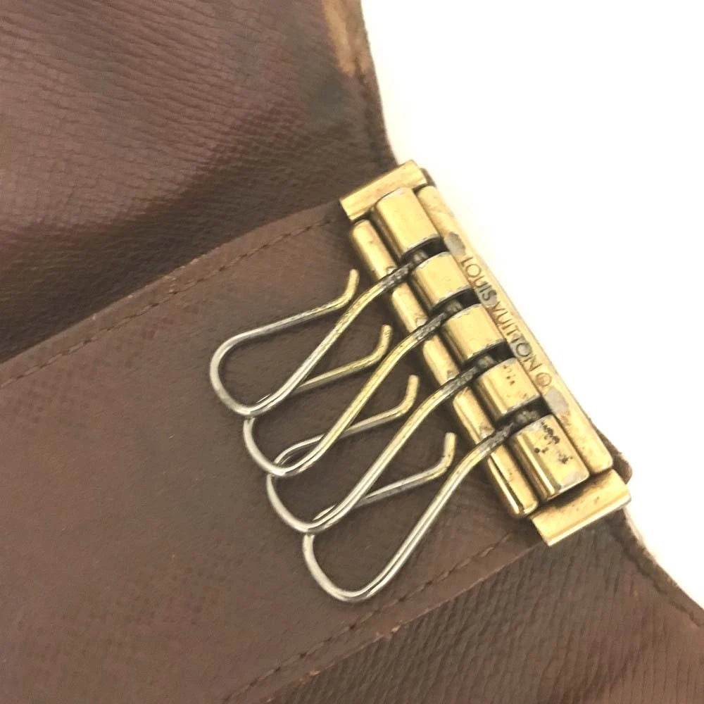Louis Vuitton Monogram Multicles 4 Ring Key Case Brown TH0033