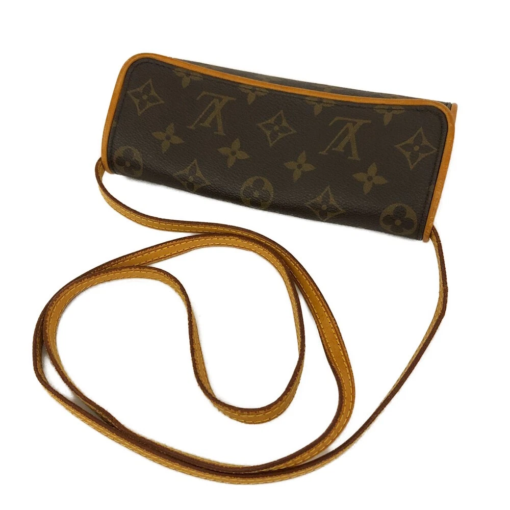 $630 1999 Louis Vuitton Monogram Pochette Twin PM Shoulder Bag Pouch (SD1909)