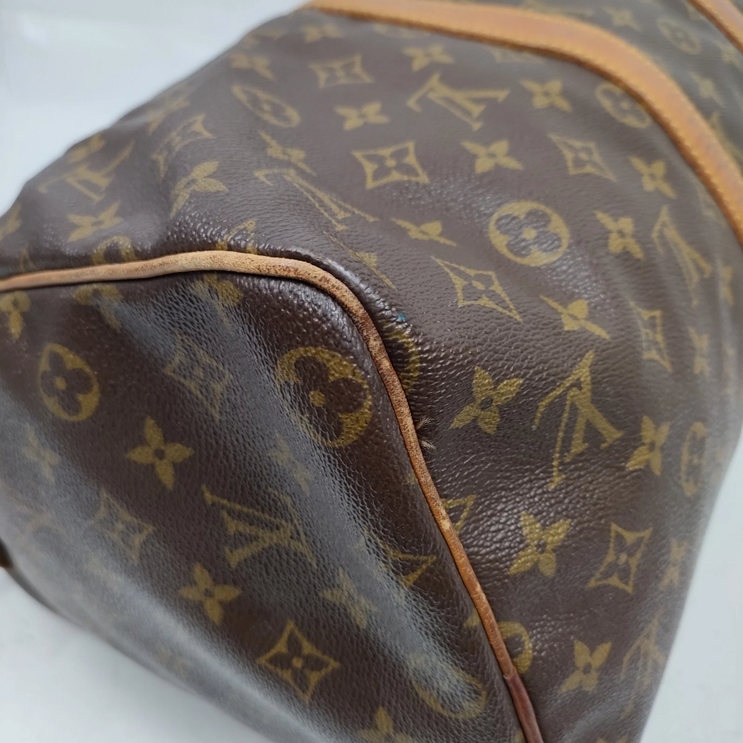 Vintage Louis Vuitton Keepall 45 Boston Bag Brown Monogram France 1089941