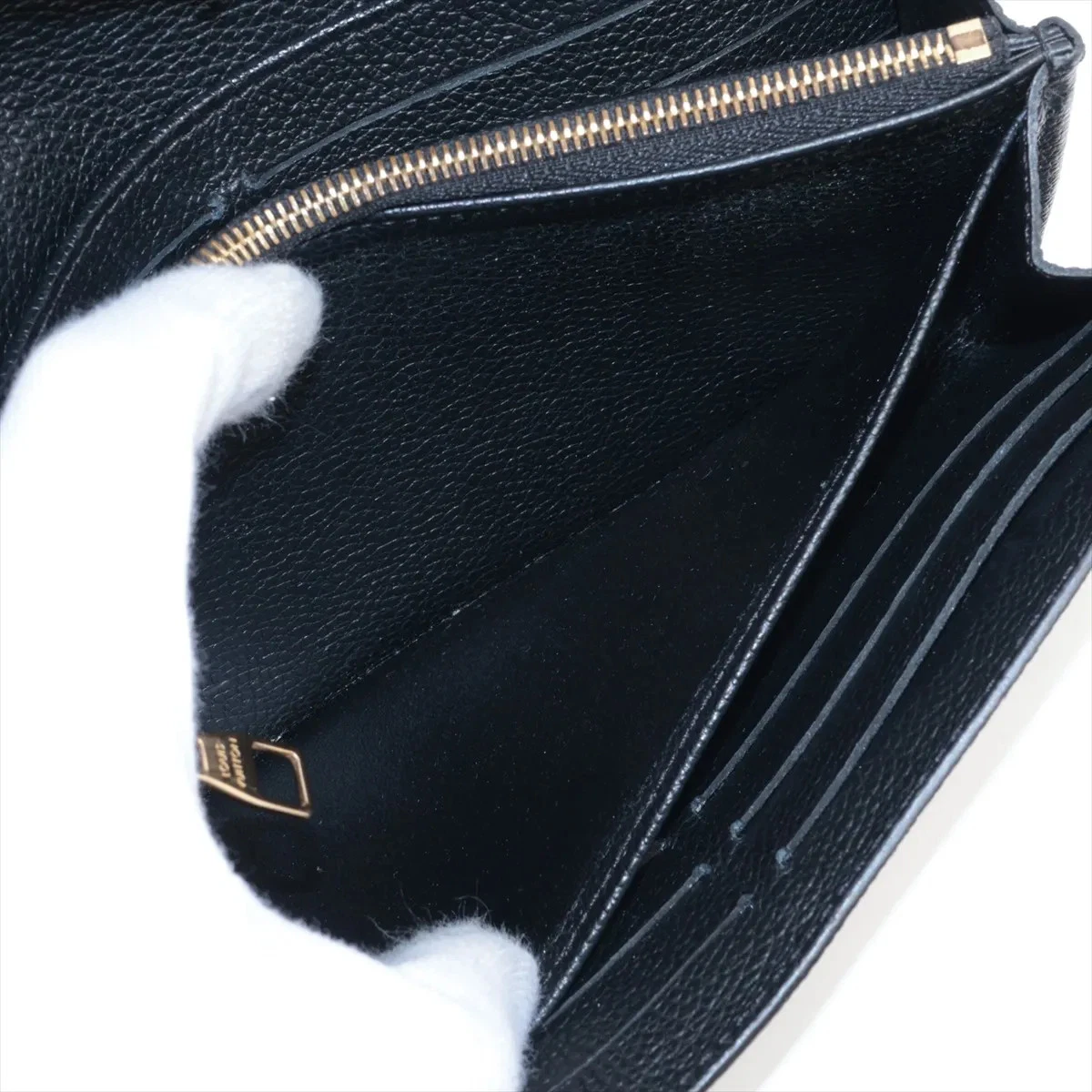 Louis Vuitton Empreinte Portefeuille Sarah M61182 Noir Long Wallet
