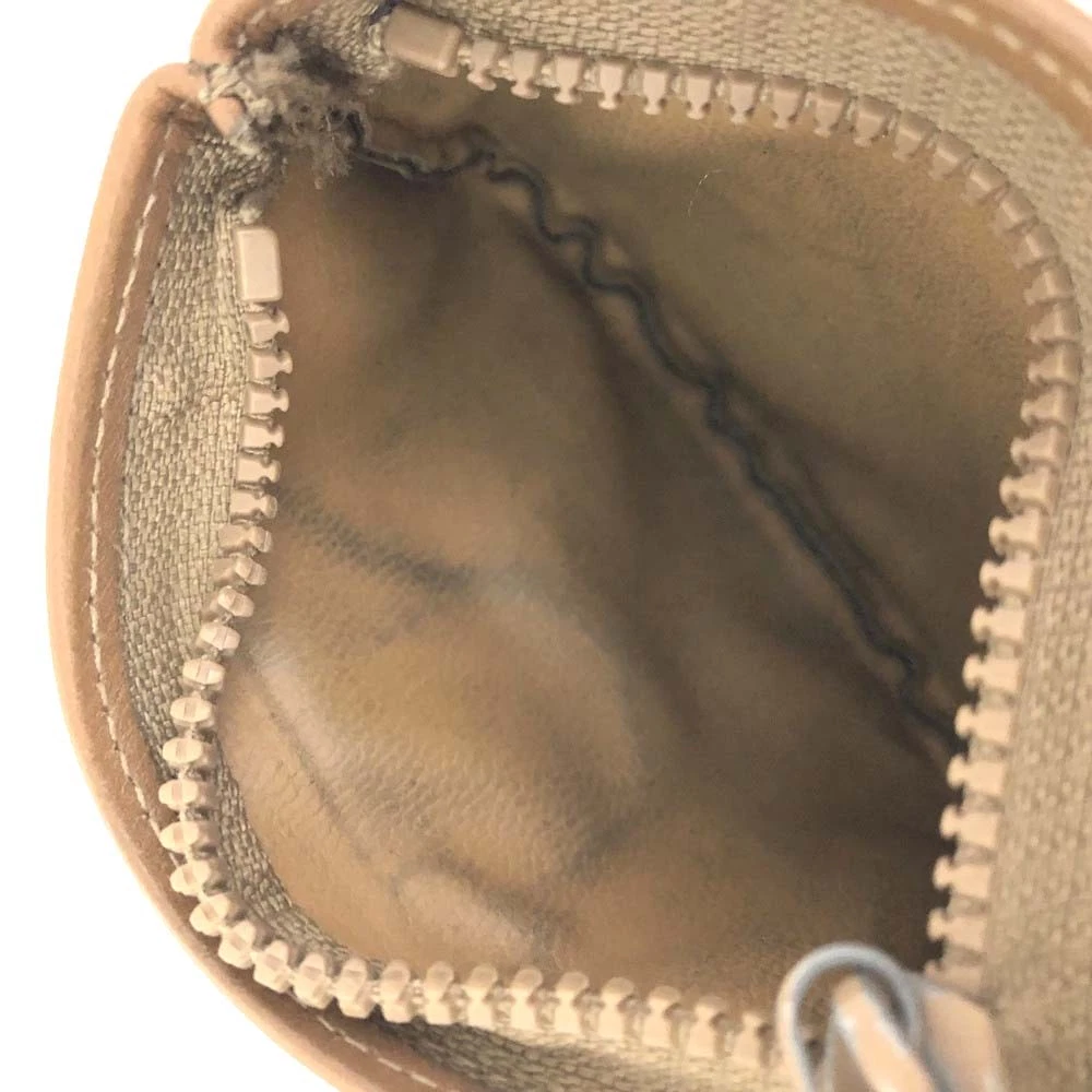 $660 CELINE Macadam Canvas Zip Coin Purse Wallet Brown