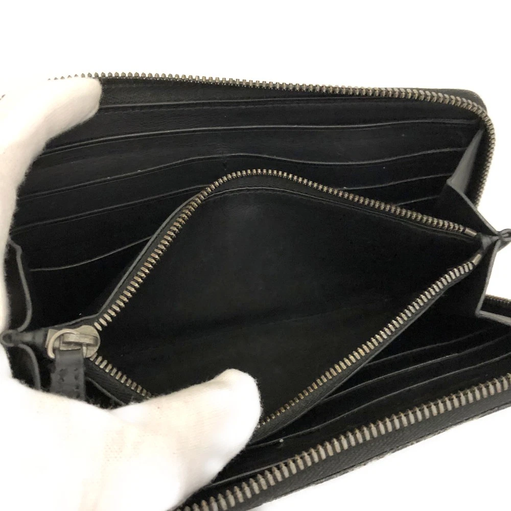 $1800 Berluti Calligraphy Itauba Long Zipped Wallet Venezia Calf Leather