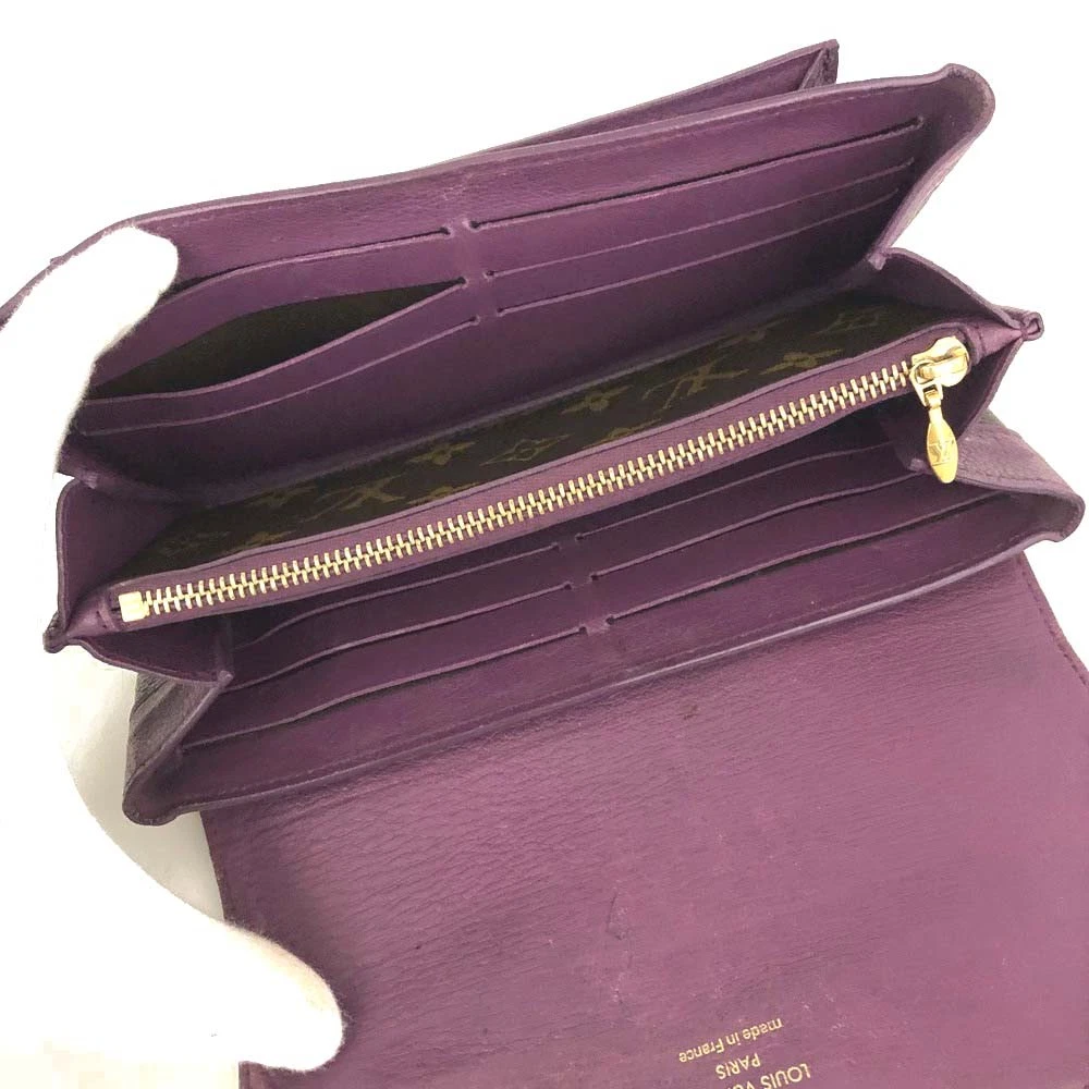$1400 Louis Vuitton Monogram Portefeiulle Elysee Long Bifold Wallet Brown SP0144
