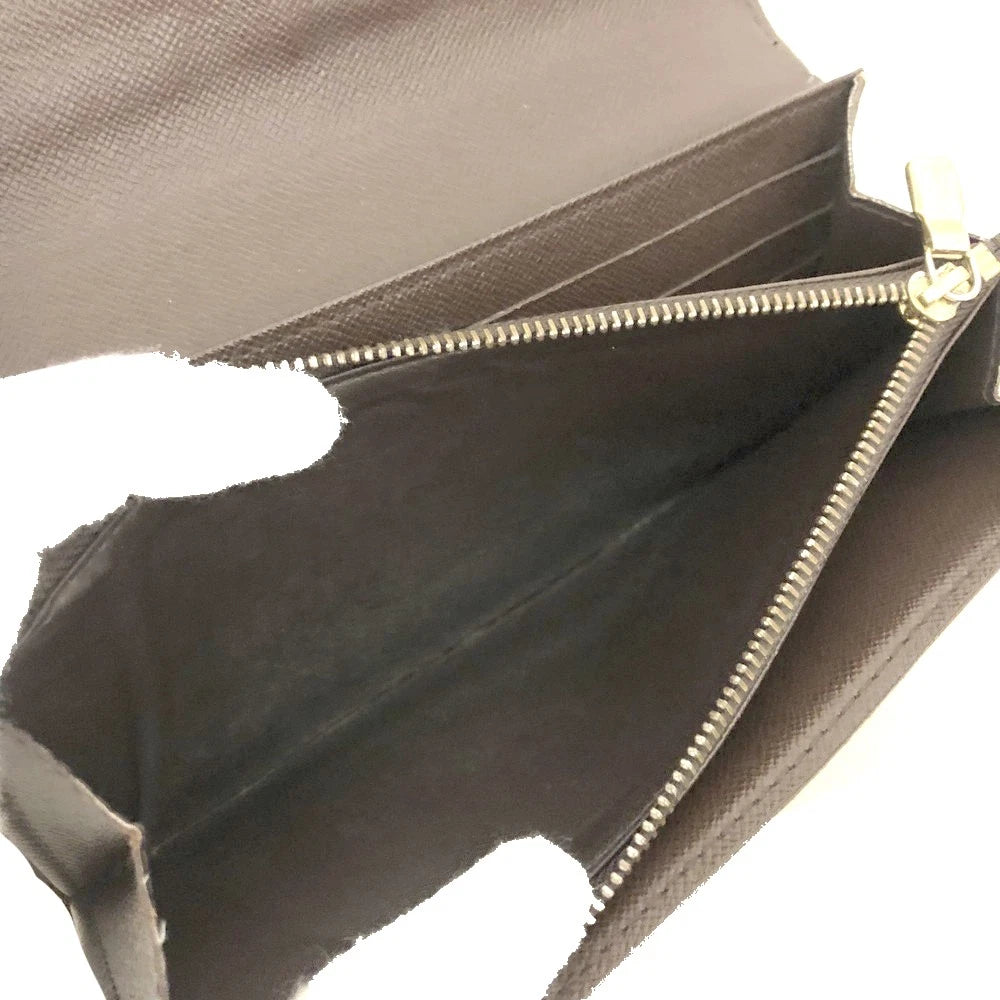 $775 2008 Louis Vuitton Damier Ebene Sarah Wallet CA1048