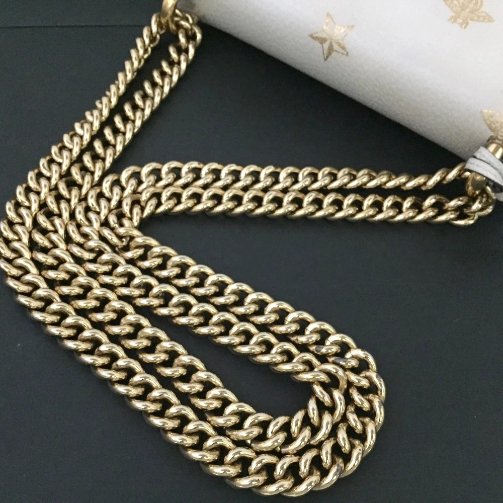 $1980 Gucci Grained Calfskin Bee Star Small Padlock Shoulder Bag White