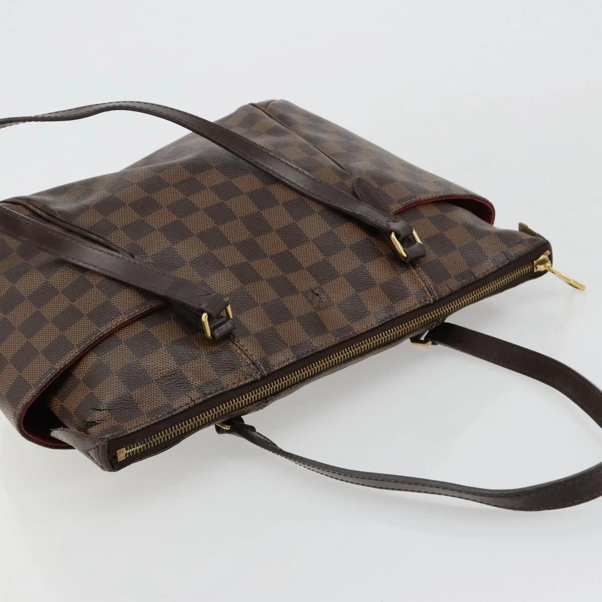 $1,350 2014 Louis Vuitton Damier Ebene Totally PM Tote Bag TJ2104