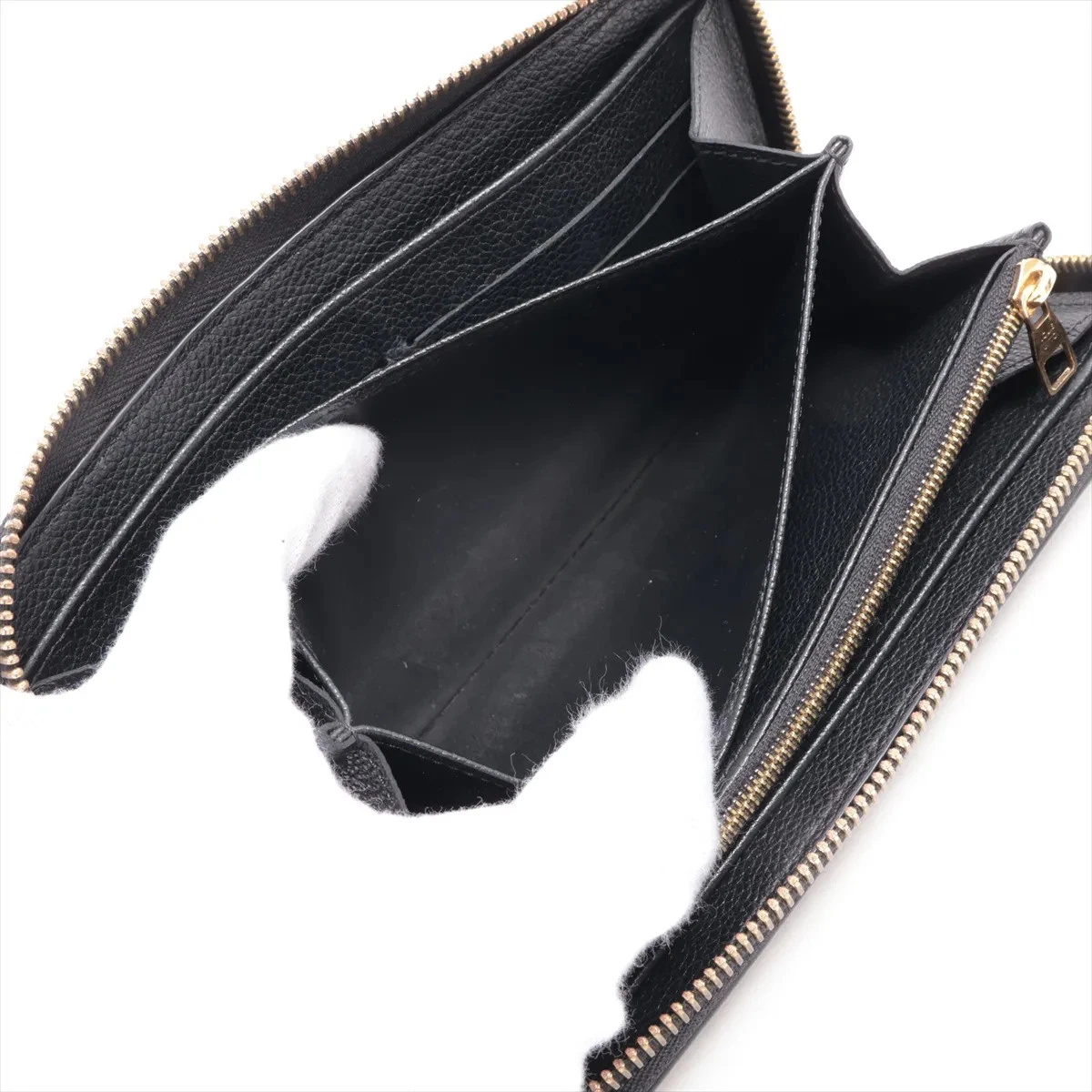 Louis Vuitton Empreinte Zippy Wallet M61864 Noir Zip Round Wallet