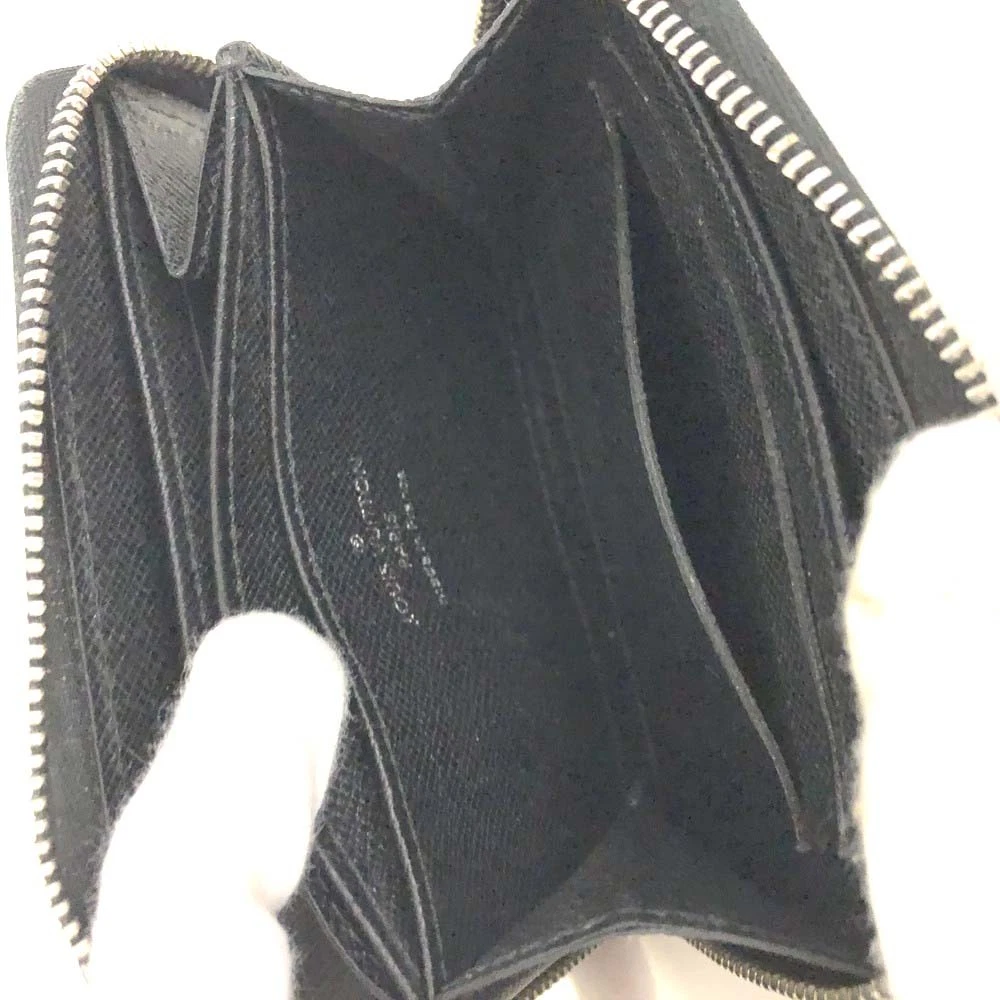 $540 2012 Louis Vuitton Epi Zippy Coin Purse Black SN2122