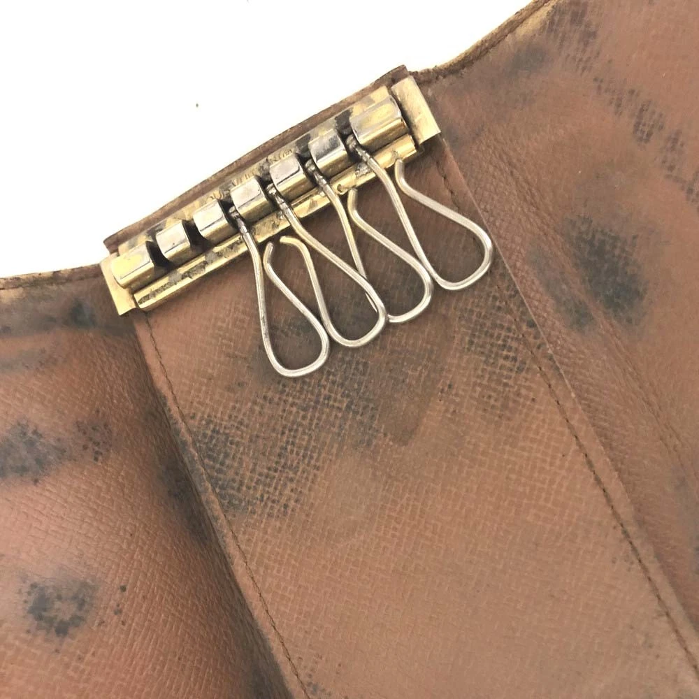$345 1998 Louis Vuitton Monogram Multicles 6 Ring Key Case Brown TH0928
