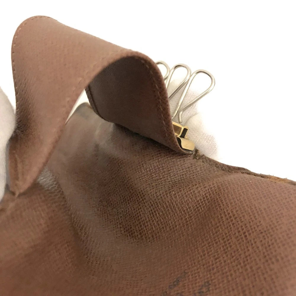 Louis Vuitton Monogram Multicles 4 Ring Key Case Brown FL0084