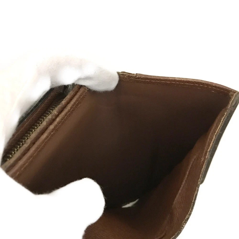 $560 2002 Louis Vuitton Monogram Porte-Monnaie Tresor Wallet CA0072