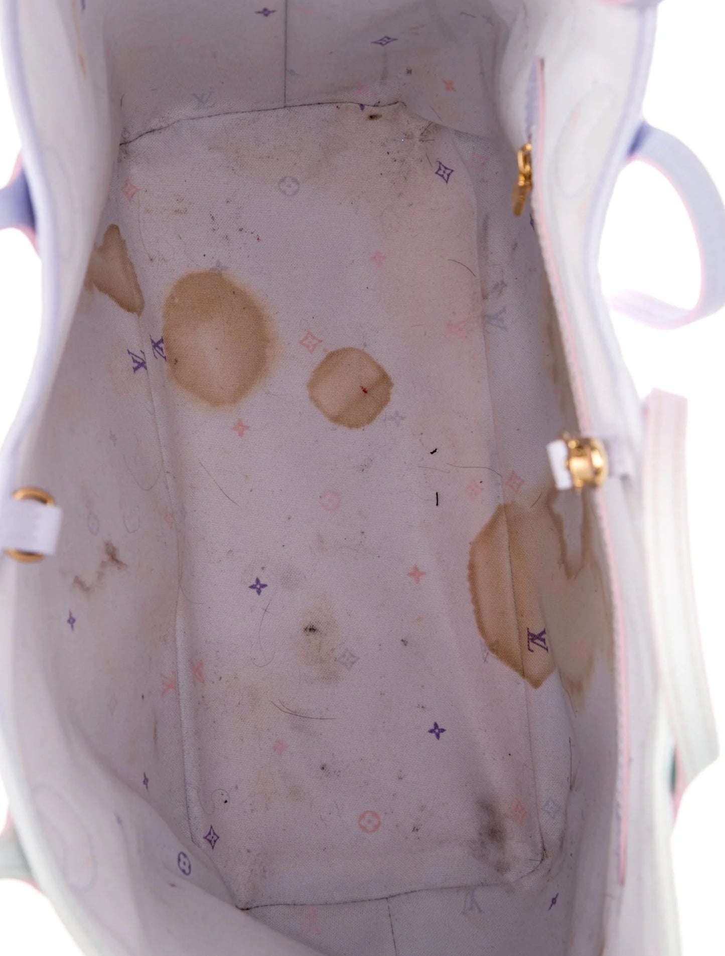 $3450 Louis Vuitton Monogram Giant Spring In The City Neverfull MM Sunrise Pastel