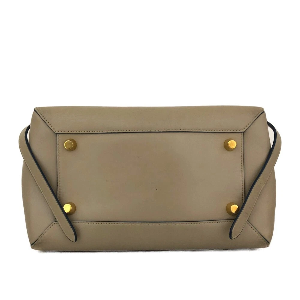 $2,700 Celine Mini Belt Bag in Grained Calfskin Beige