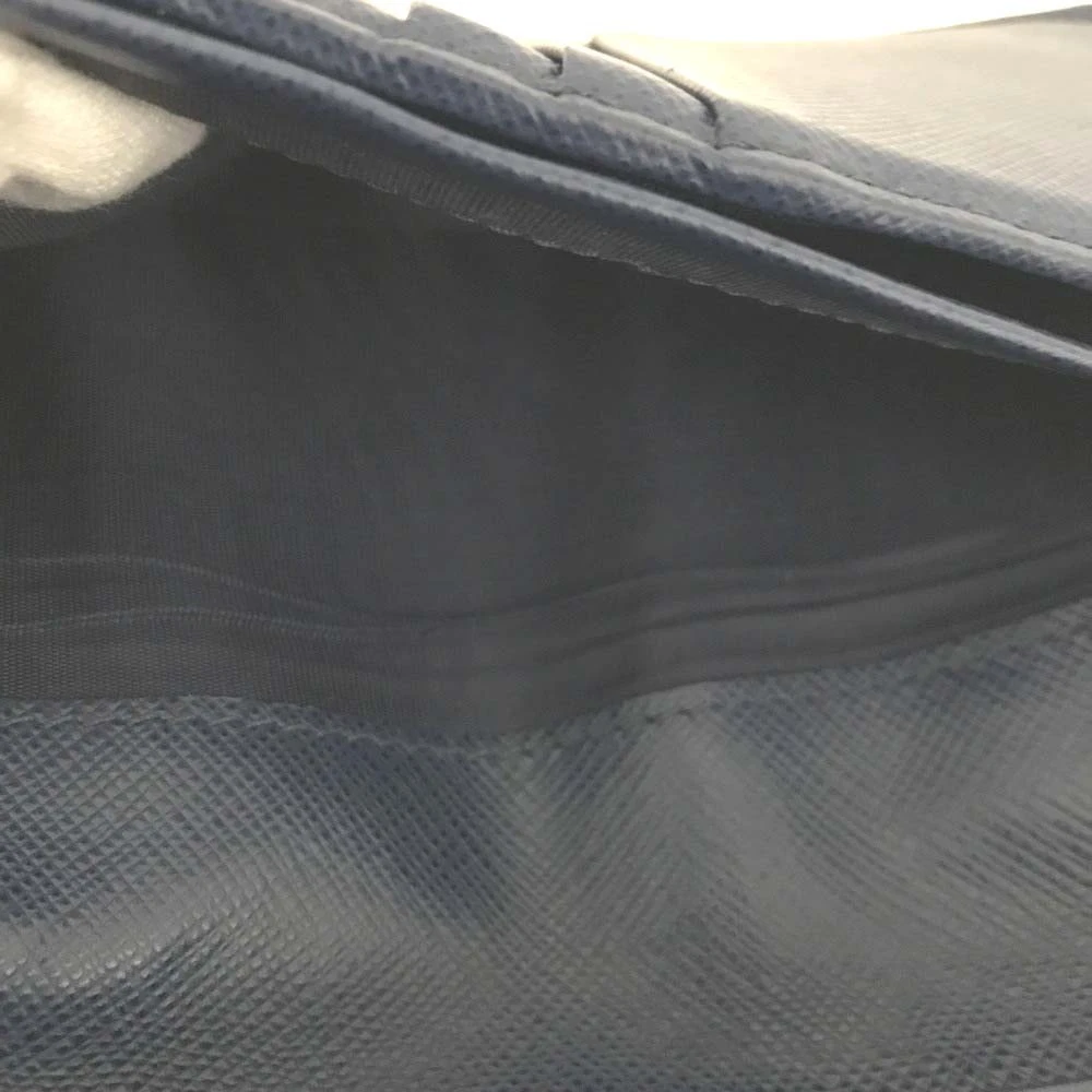 PRADA Saffiano Leather Long Bifold Wallet Black