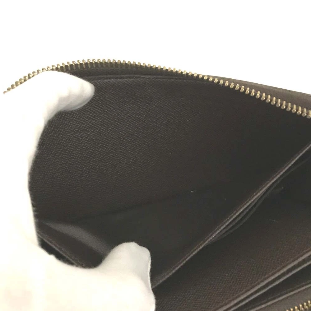 Louis Vuitton Damier Zippy Zip Around Long Wallet Purse Brown/3CF0930