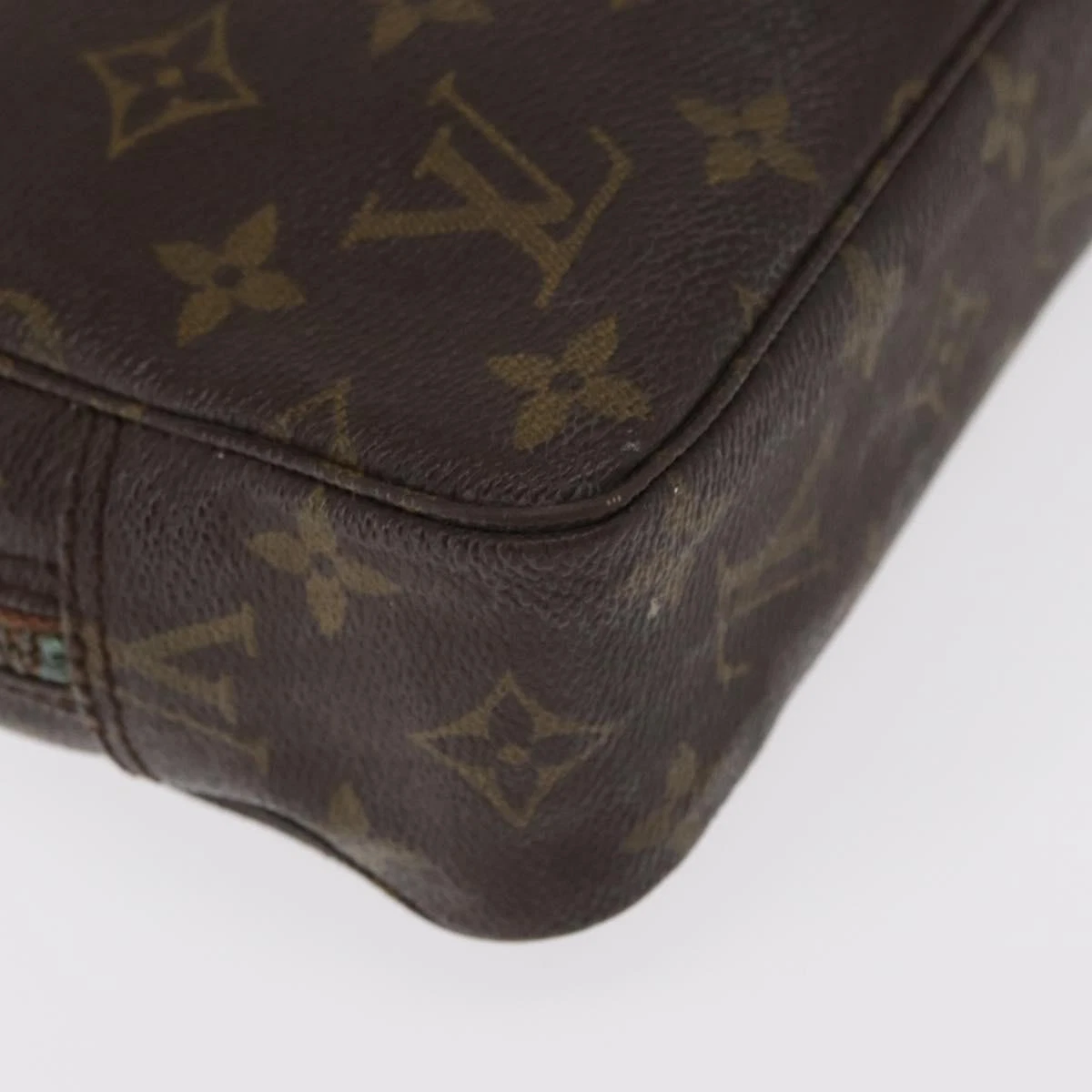 $600 1985 LOUIS VUITTON Monogram Trousse Toilette 23 Clutch Bag 853