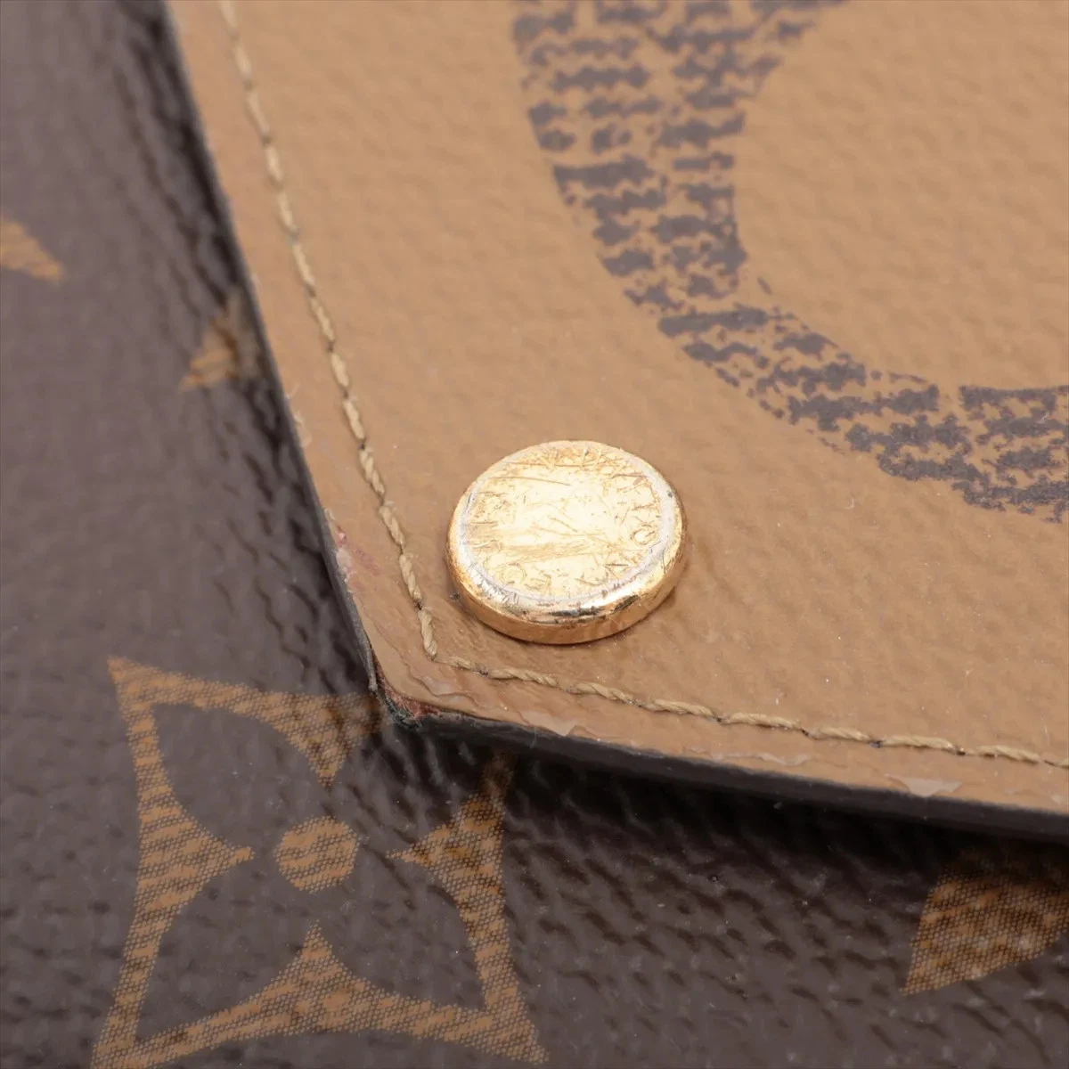 Louis Vuitton Giant Monogram Reverse Porto Cartolecto Verso M81303 Brown Fragmen