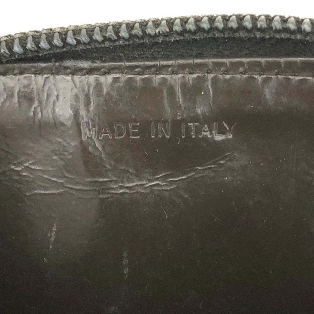 $525 PRADA Logo Leather Coin Case Wallet Khaki